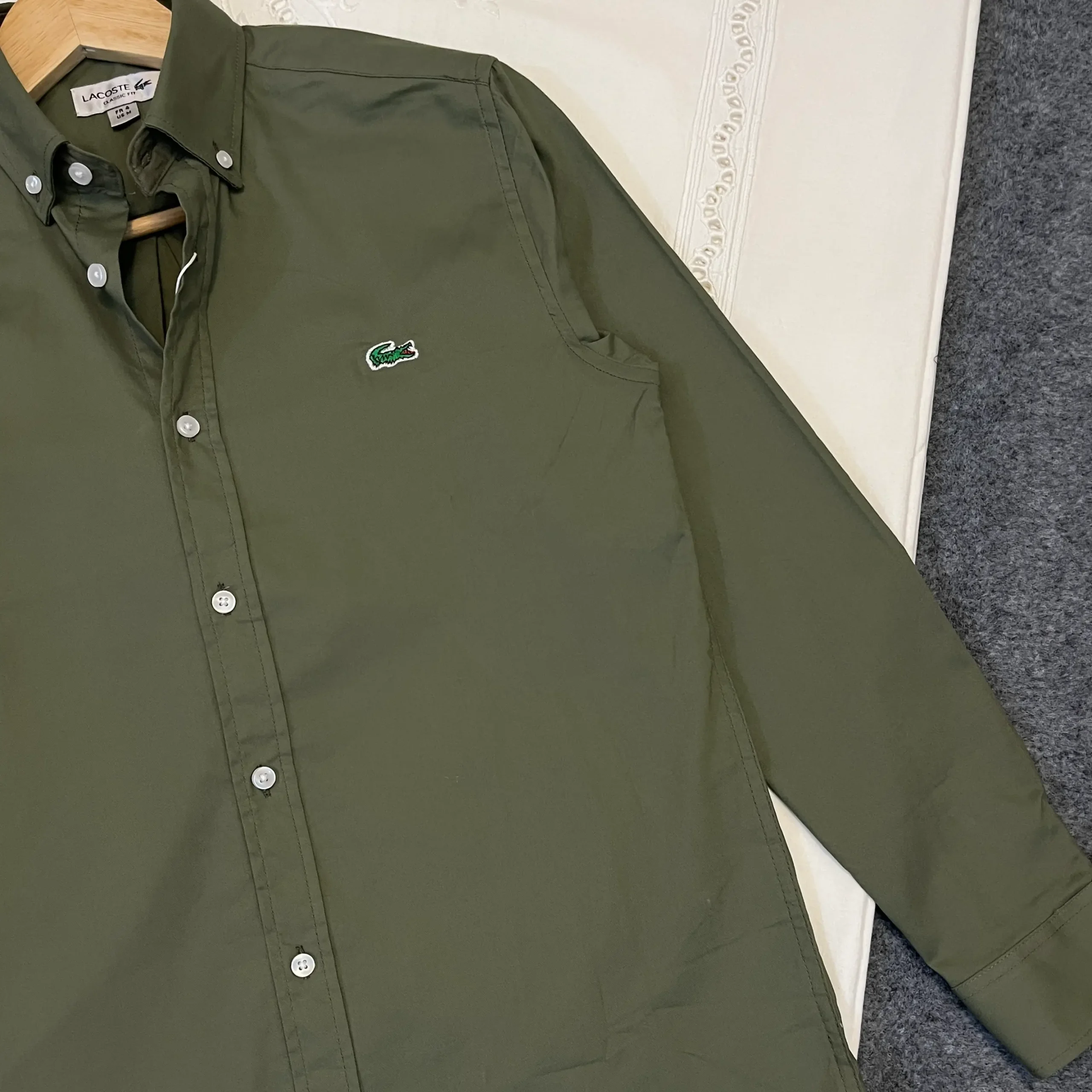 Olive Solid Shirt - Image 2