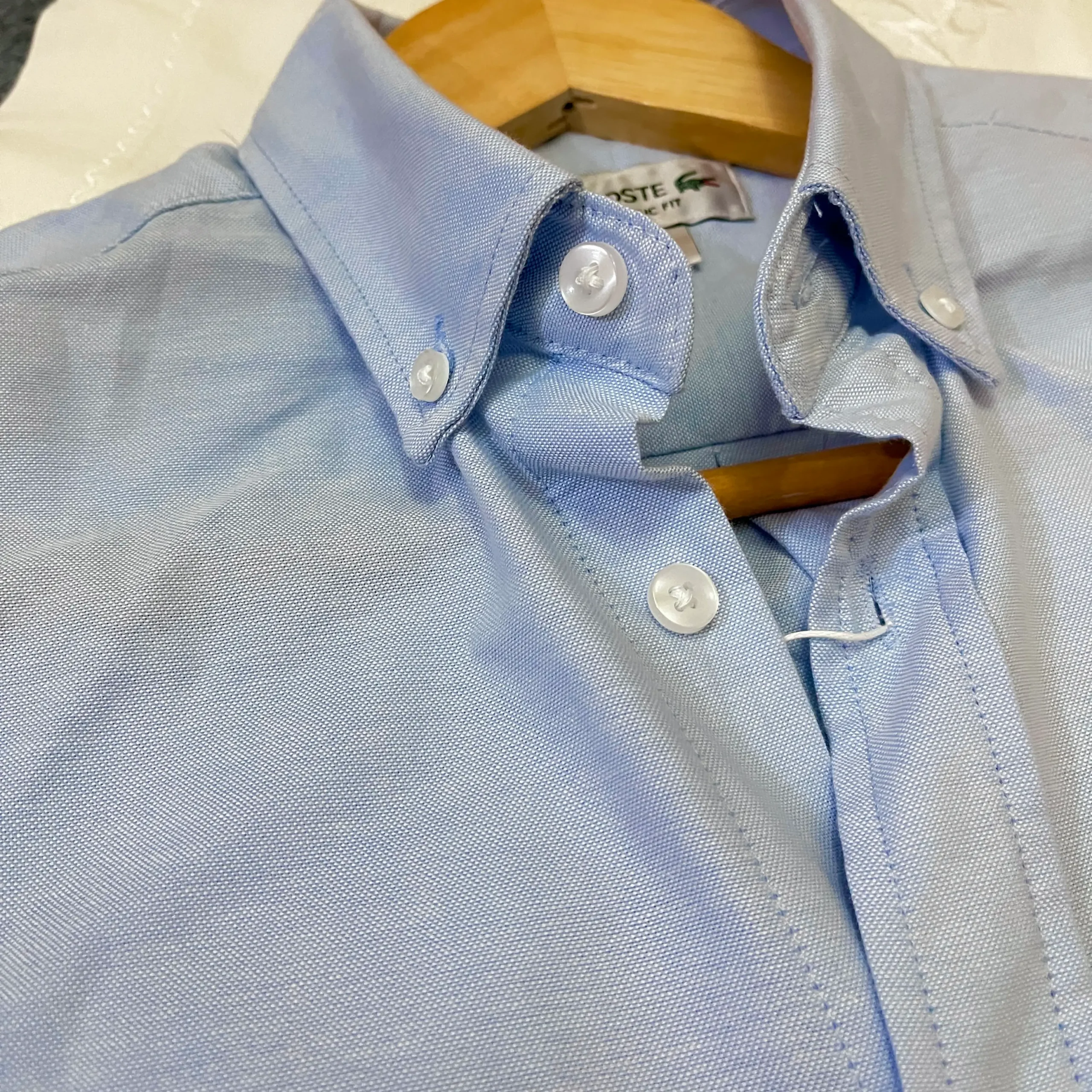 Sky Blue Solid Shirt - Image 3